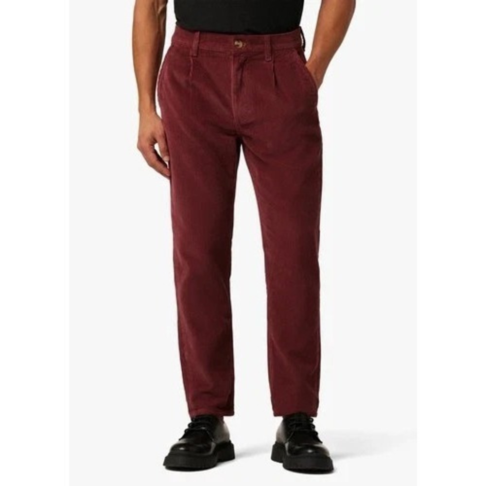 Joe's Men's Diego Corduroy‎ Trouser Size 34 Tapered/cropped  Oxblood NWT